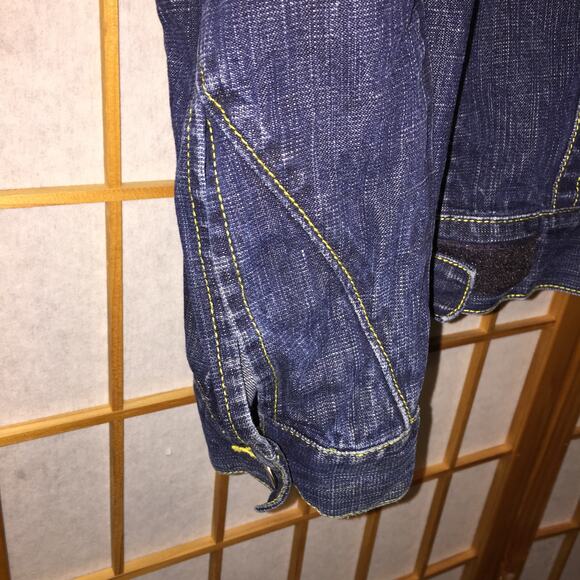 Men's MECCA Denim Jacket size L flaws - Picture 8 of 13